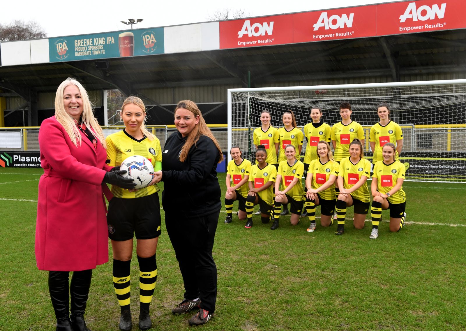 Aon unveiled as Harrogate Town AFC Ladies sponsor