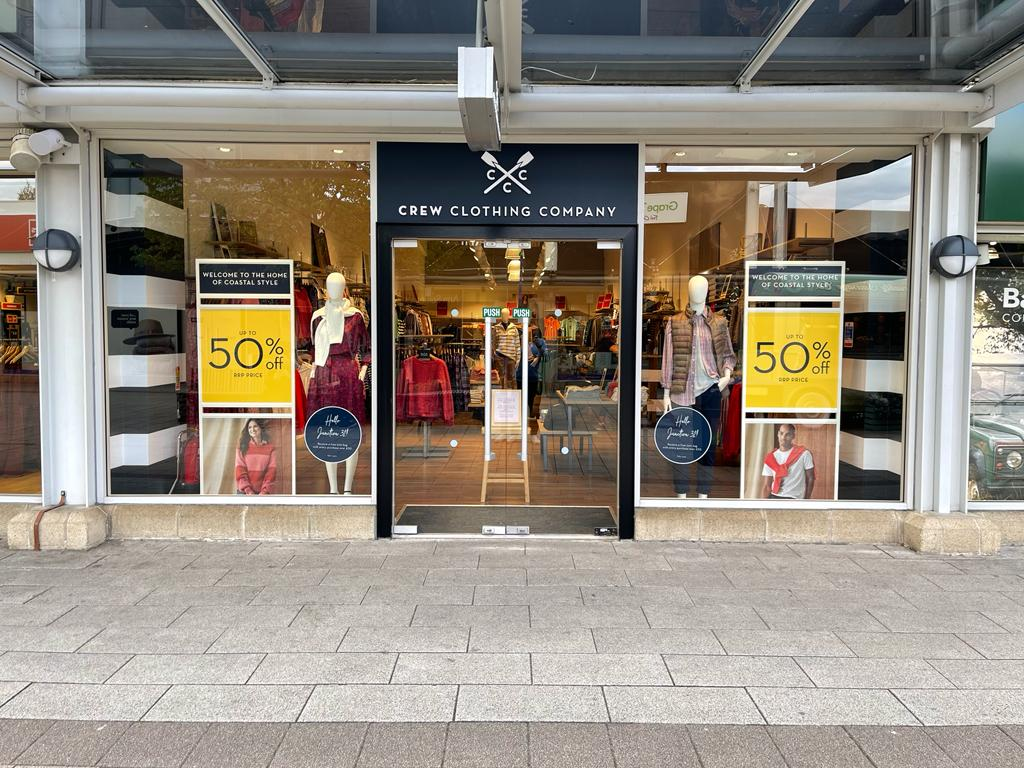 Crew Clothing opens new store at Junction 32 Yorkshire Outlet