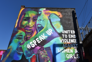 Striking new art mural sparks conversation about violence against women