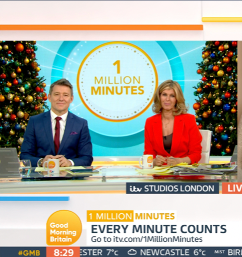 Good Morning Britain's one million minutes awards 2022